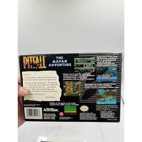 Pitfall: The Mayan Adventure - Super Nintendo SNES With Original Box - Picture 16 of 16
